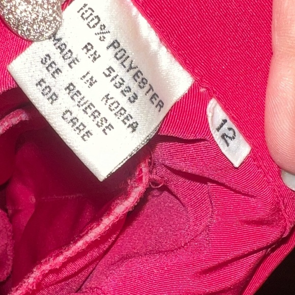 CHAUS Vintage Women’s Pink Long Sleeve Button Up Belted Jumpsuit Size 12 - Picture 4 of 4